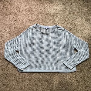 NY Collection crochet knit top
